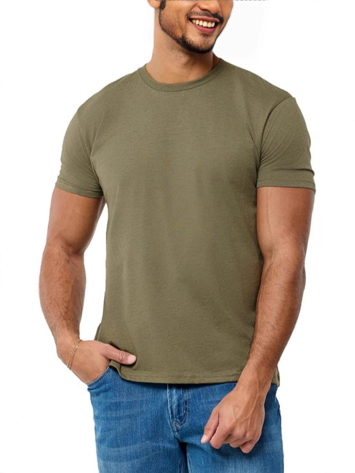 Mens Round Neck Short Sleeve T-Shirt
