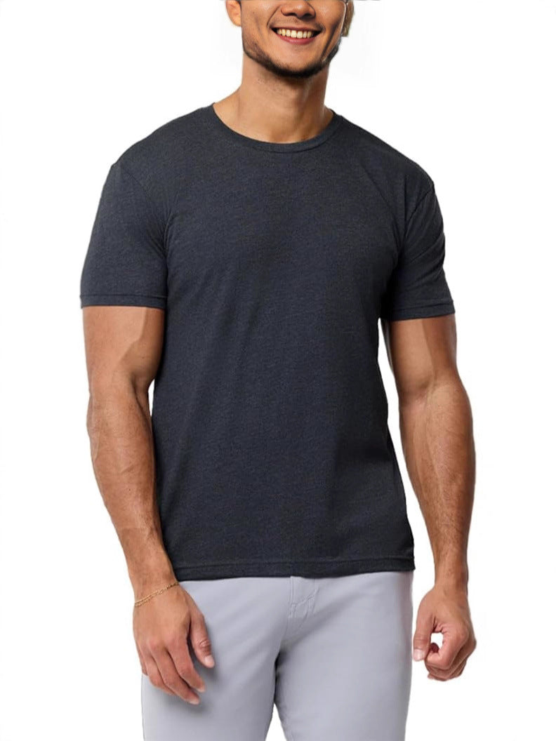 Mens Round Neck Short Sleeve T-Shirt