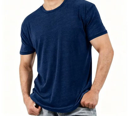 Mens Round Neck Short Sleeve T-Shirt