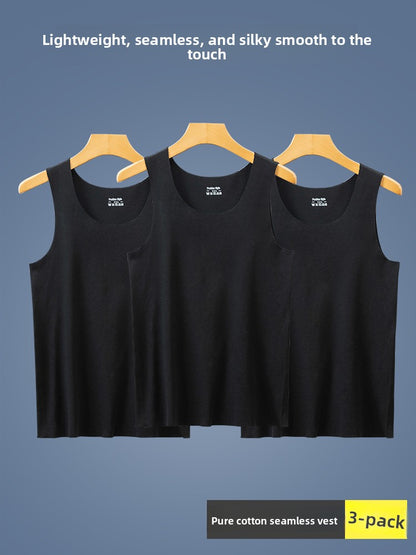 Mens Seamless Cotton Tank Top