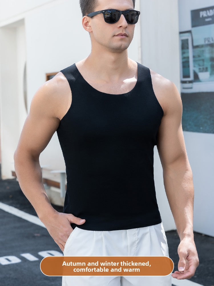 Mens Seamless Cotton Tank Top