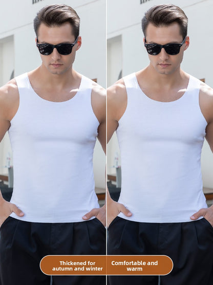 Mens Seamless Cotton Tank Top