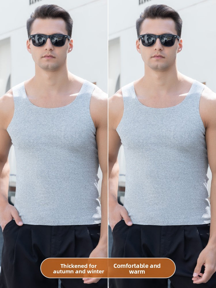 Mens Seamless Cotton Tank Top