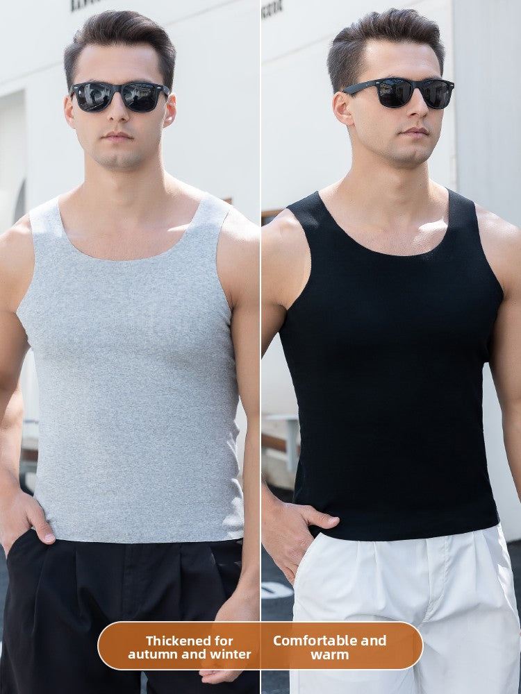Mens Seamless Cotton Tank Top