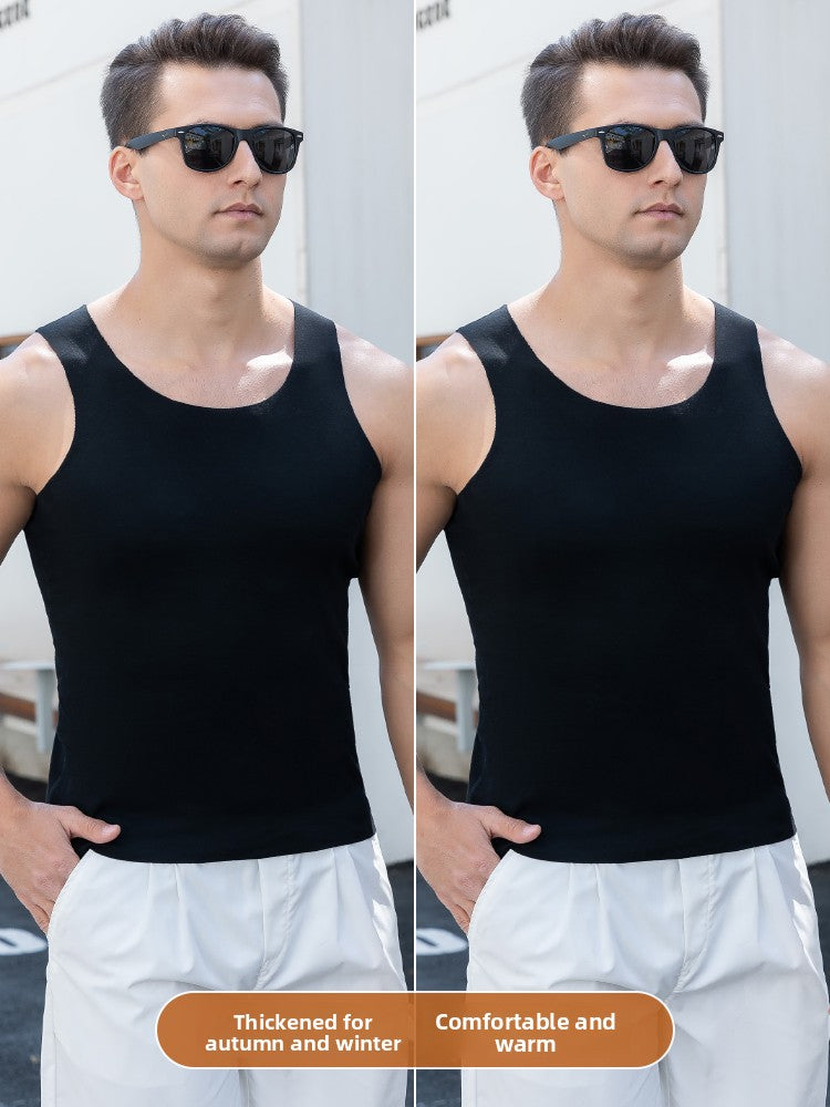 Mens Seamless Cotton Tank Top