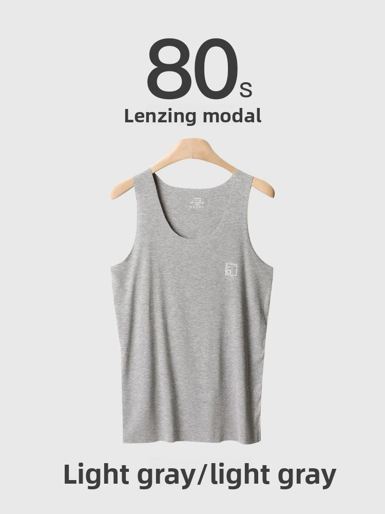 Mens Seamless Modal Vest Lightweight Breathable