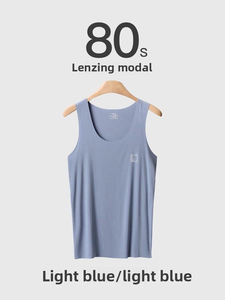 Mens Seamless Modal Vest Lightweight Breathable