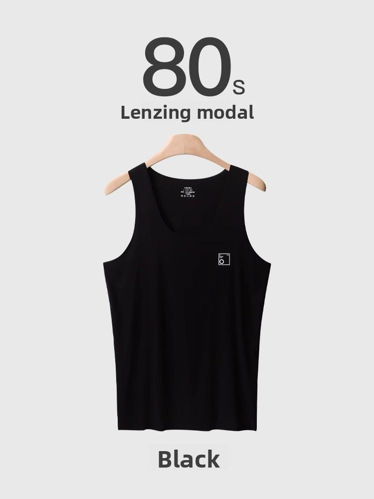 Mens Seamless Modal Vest Lightweight Breathable