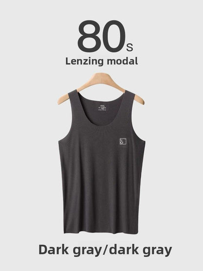 Mens Seamless Modal Vest Lightweight Breathable