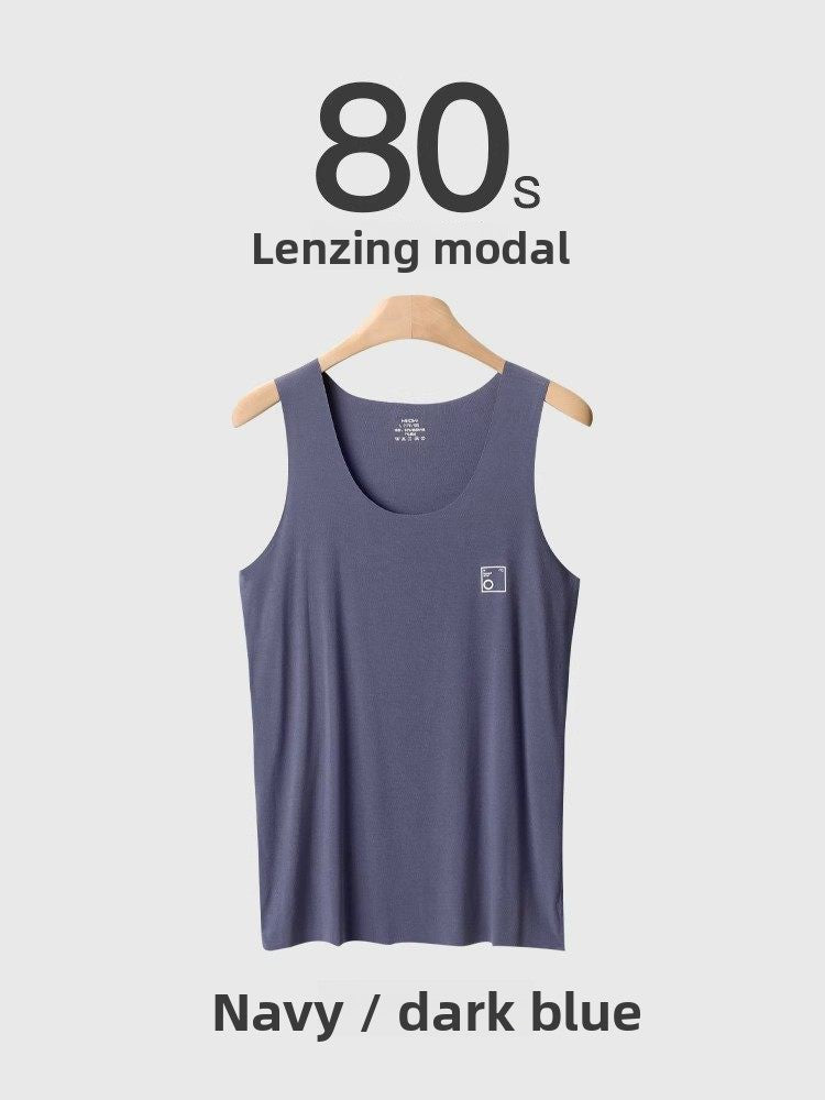 Mens Seamless Modal Vest Lightweight Breathable
