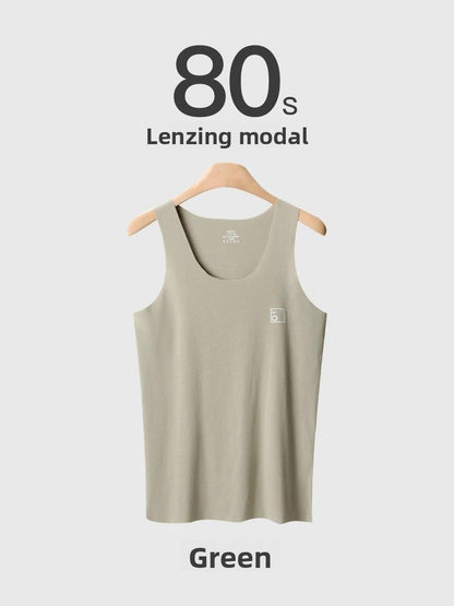 Mens Seamless Modal Vest Lightweight Breathable