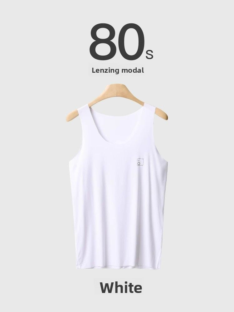 Mens Seamless Modal Vest Lightweight Breathable