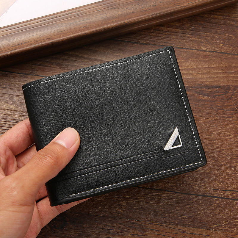 Mens Short Horizontal Leather Wallet