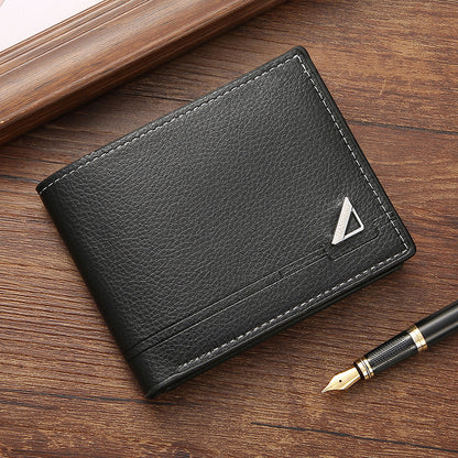 Mens Short Horizontal Leather Wallet