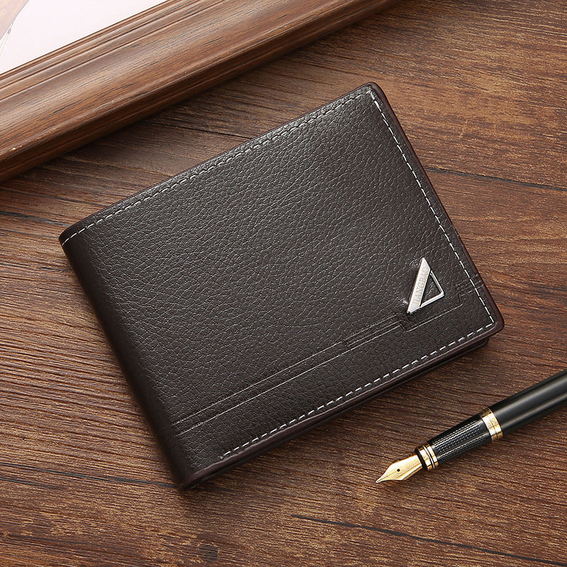 Mens Short Horizontal Leather Wallet