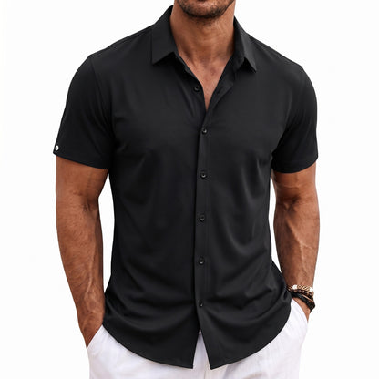 Mens Short Sleeve Button Down Shirt