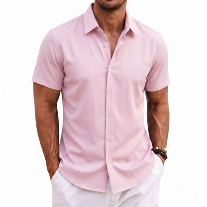 Mens Short Sleeve Button Down Shirt