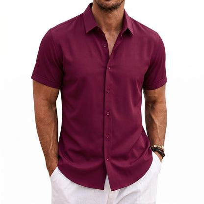 Mens Short Sleeve Button Down Shirt