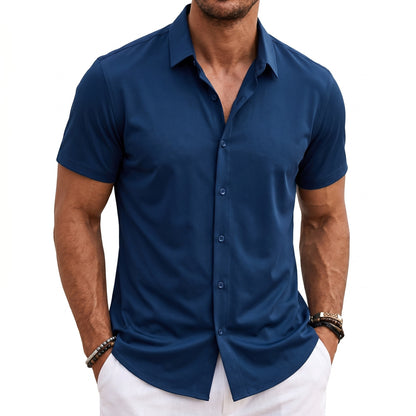Mens Short Sleeve Button Down Shirt