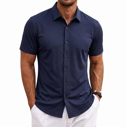 Mens Short Sleeve Button Down Shirt