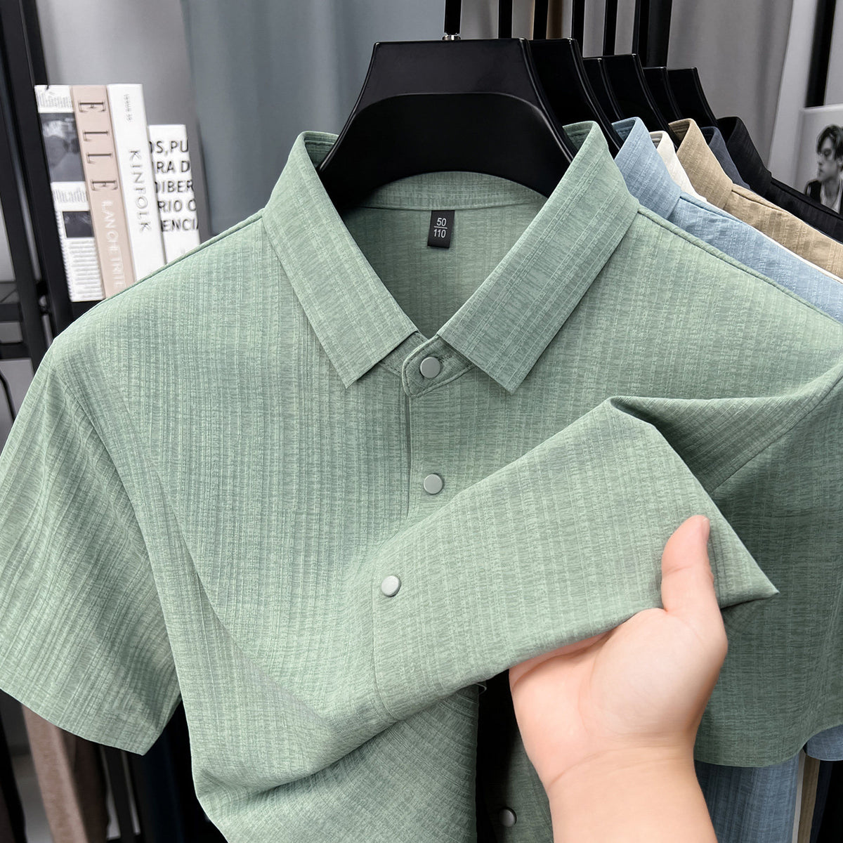 Mens Short Sleeve Casual Shirt
