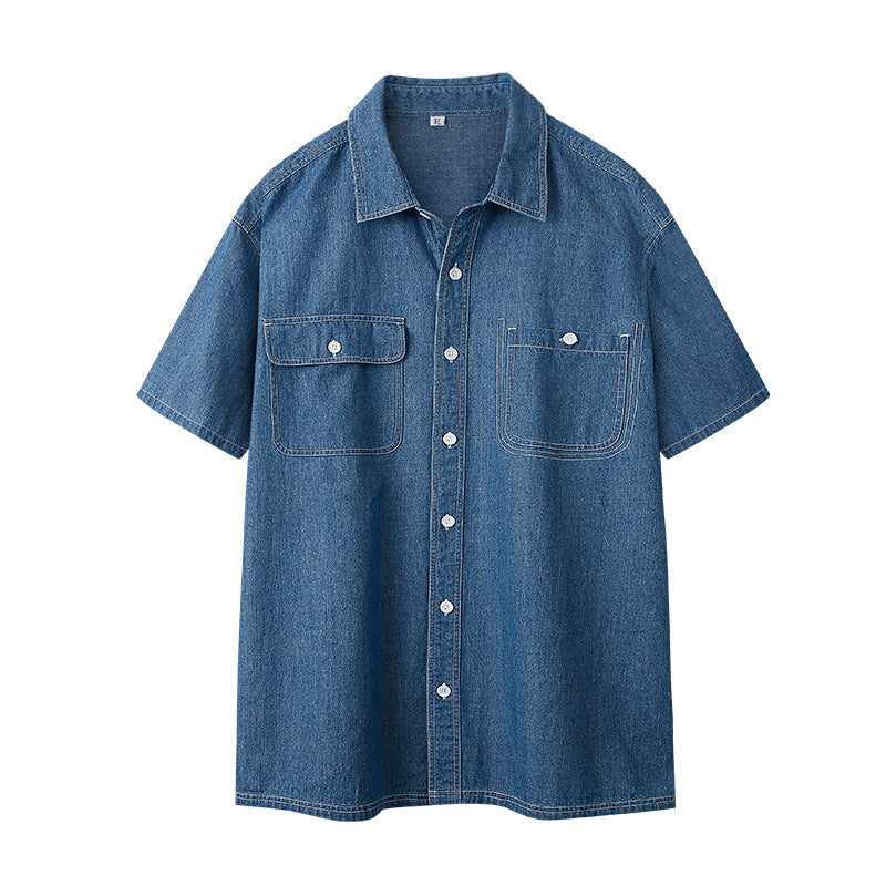 Mens Short Sleeve Cotton Shirt