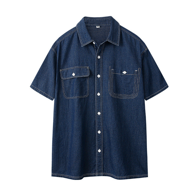 Mens Short Sleeve Cotton Shirt