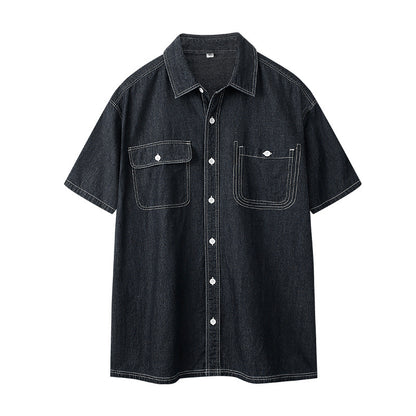 Mens Short Sleeve Cotton Shirt