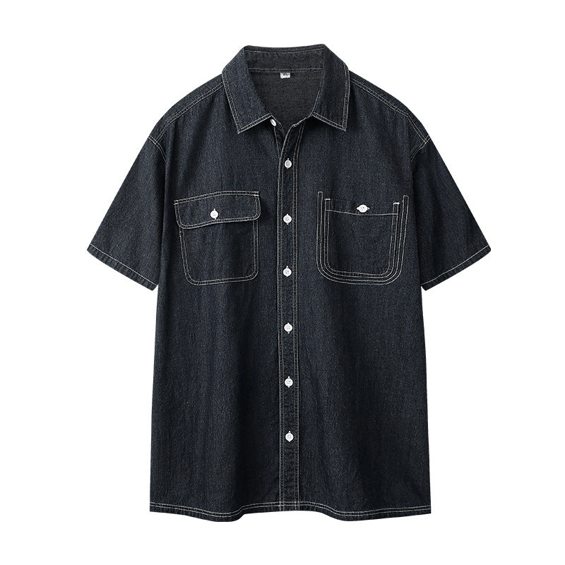 Mens Short Sleeve Cotton Shirt