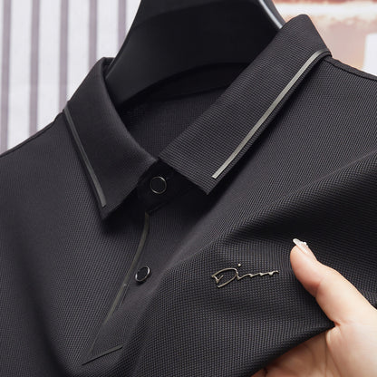 Mens Short Sleeve Polo Shirt Summer Comfortable