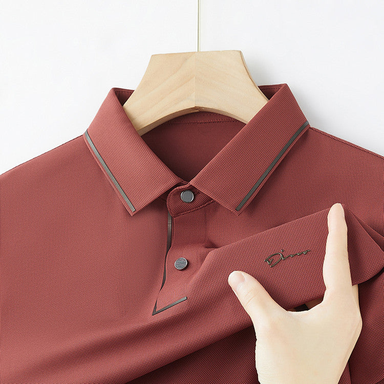 Mens Short Sleeve Polo Shirt Summer Comfortable