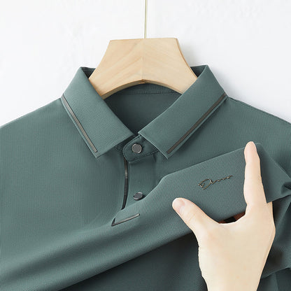 Mens Short Sleeve Polo Shirt Summer Comfortable