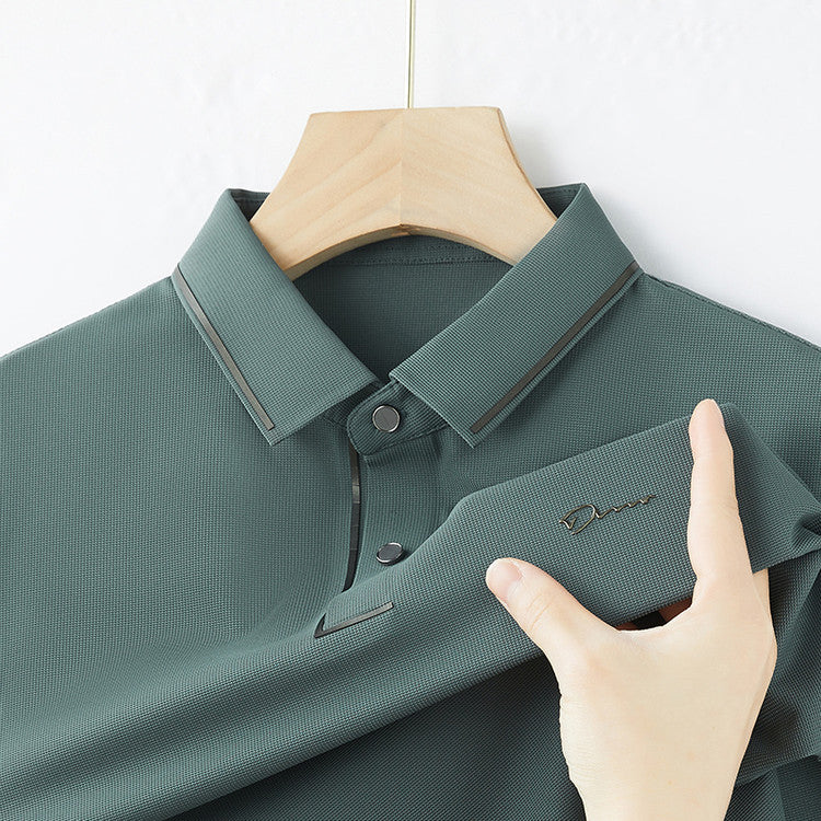 Mens Short Sleeve Polo Shirt Summer Comfortable