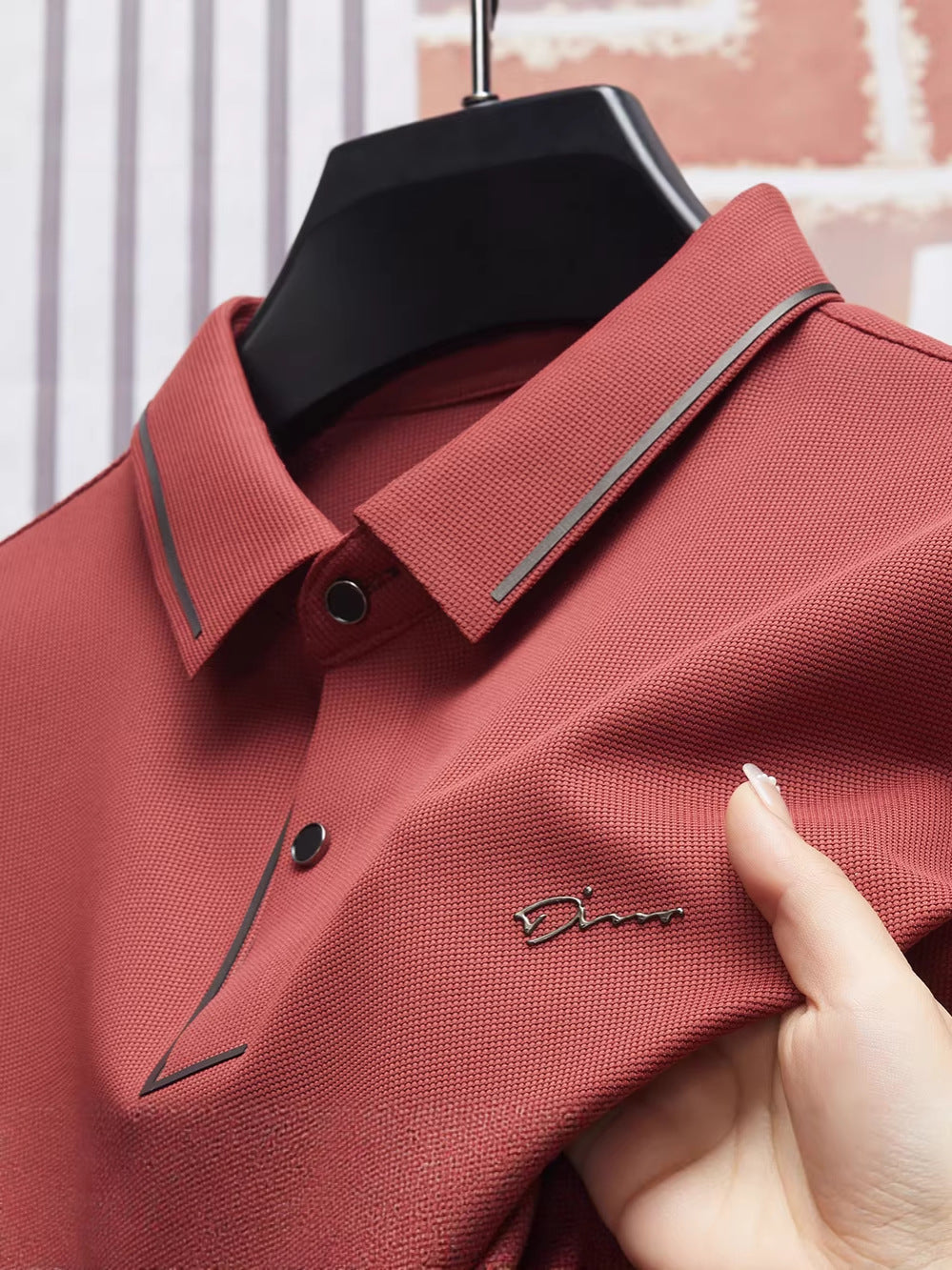 Mens Short Sleeve Polo Shirt Summer Comfortable