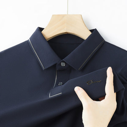 Mens Short Sleeve Polo Shirt Summer Comfortable