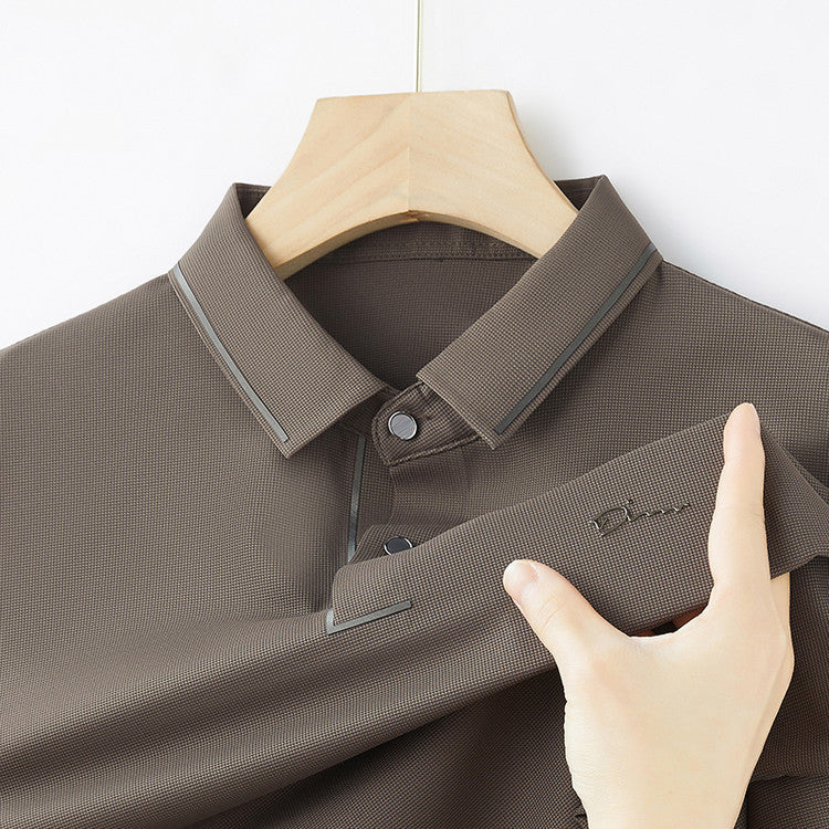 Mens Short Sleeve Polo Shirt Summer Comfortable