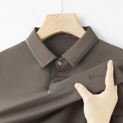 Mens Short Sleeve Polo Shirt Summer Comfortable