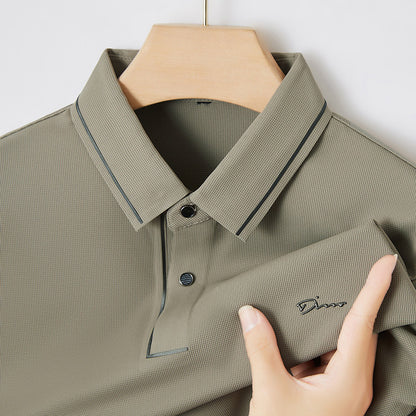 Mens Short Sleeve Polo Shirt Summer Comfortable