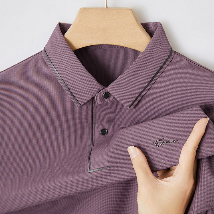 Mens Short Sleeve Polo Shirt Summer Comfortable