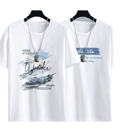 Mens Short Sleeve T-Shirt Casual Summer Fashion
