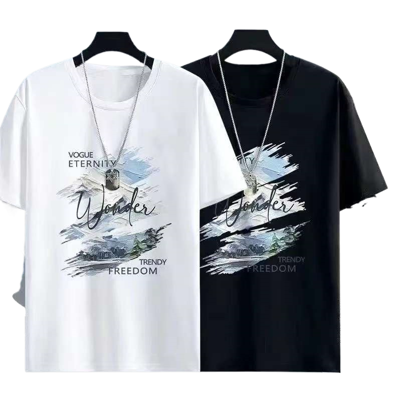 Mens Short Sleeve T-Shirt Casual Summer Fashion