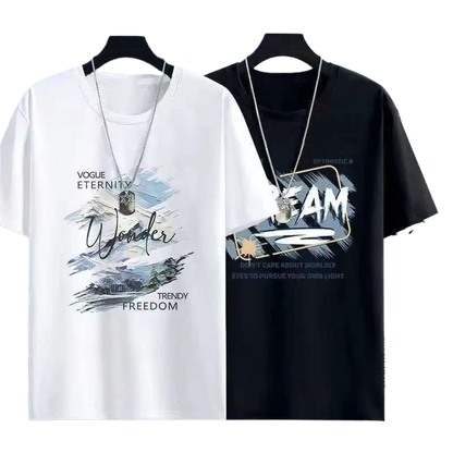 Mens Short Sleeve T-Shirt Casual Summer Fashion