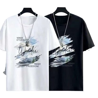 Mens Short Sleeve T-Shirt Casual Summer Fashion