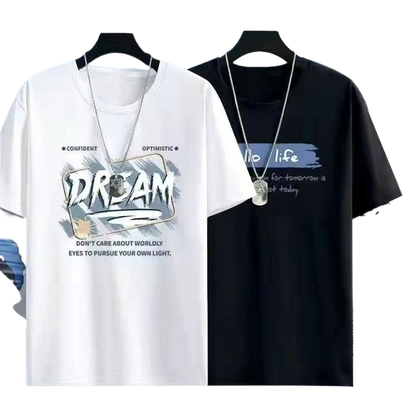 Mens Short Sleeve T-Shirt Casual Summer Fashion