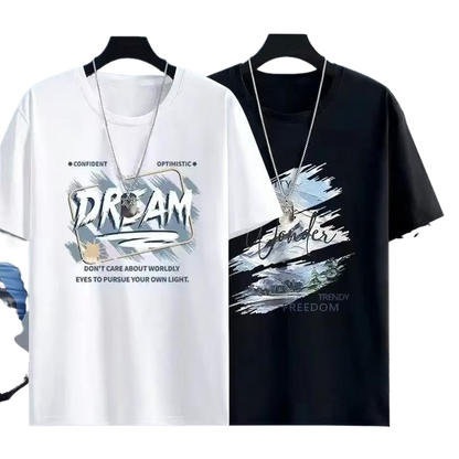 Mens Short Sleeve T-Shirt Casual Summer Fashion