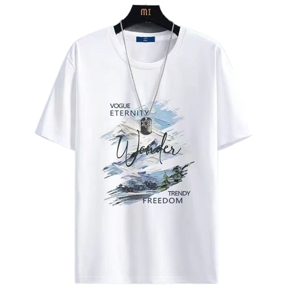 Mens Short Sleeve T-Shirt Casual Summer Fashion