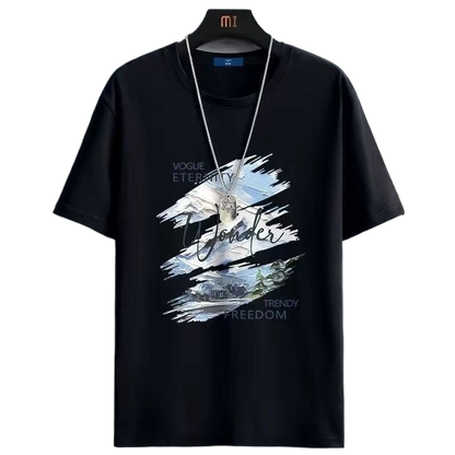 Mens Short Sleeve T-Shirt Casual Summer Fashion