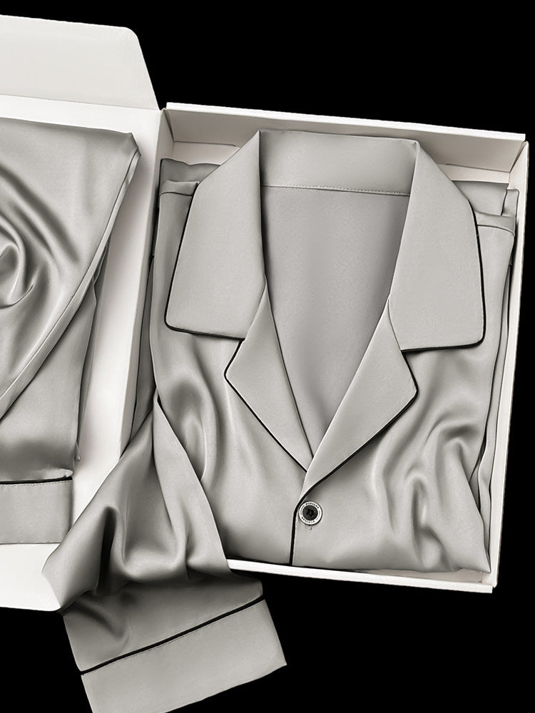Mens Silk Pajama Set