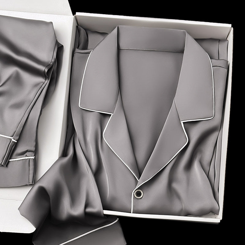 Mens Silk Pajama Set
