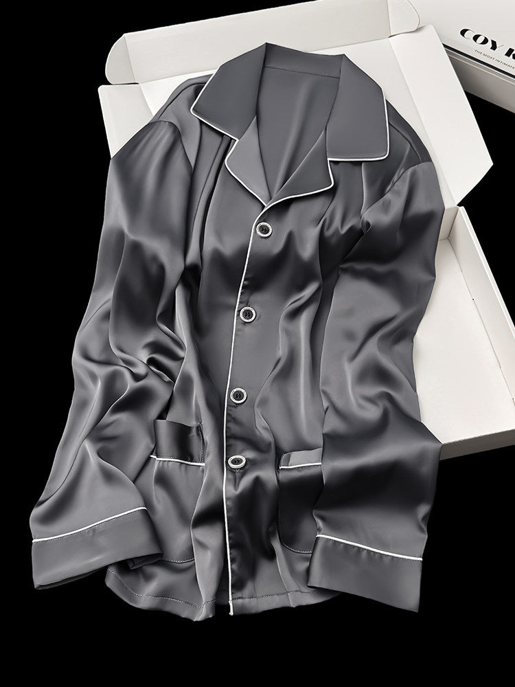 Mens Silk Pajama Set
